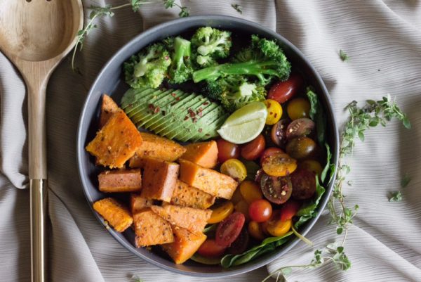 Roasted Sweet Potato & Veggie Power Bowl